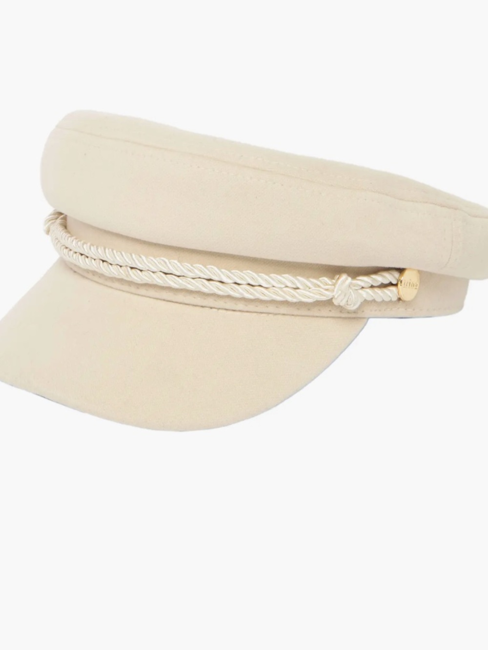 NWT Trina Turk Ivory Cream Fisherman Captain Newsboy Hat